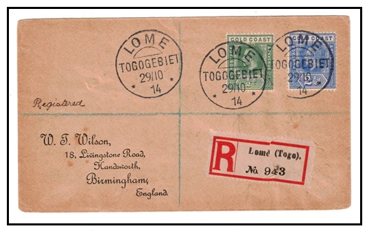 TOGO - 1915 registered 
