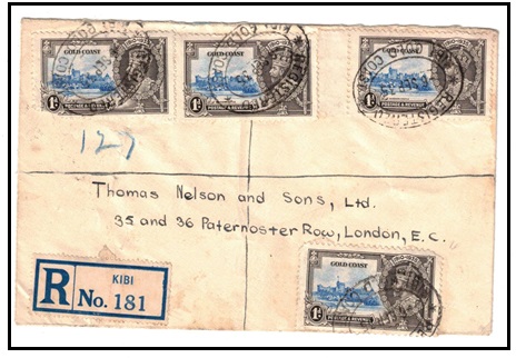 GOLD COAST - 1935 1d (x4) 
