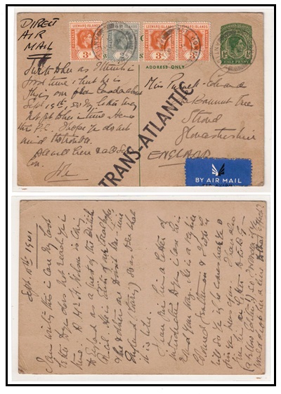 ANTIGUA - 1938 1/2d green 
