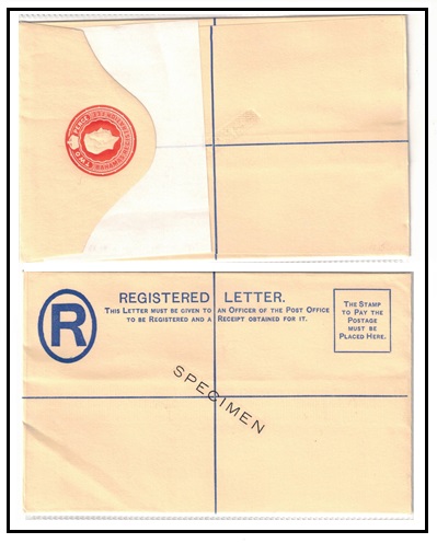BAHAMAS - 1938 2d red RPSE (size G) unused with SPECIMEN applied diagonally.  H&G 5a.