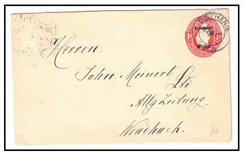 SOUTH WEST AFRICA - 1923 1d red PSE (size b) used locally at BETHANIE.  H&G 4a.