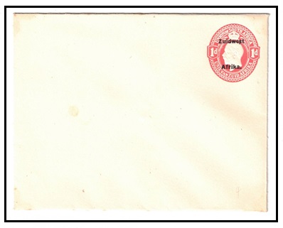 SOUTH WEST AFRICA - 1923 1d red PSE (size a) unused.  H&G 4.