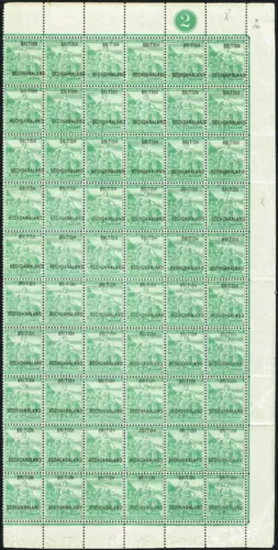 BECHUANALAND - 1897 1/2d yellow green