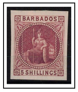 BARBADOS - 1873 5/- (SG type 3) 
