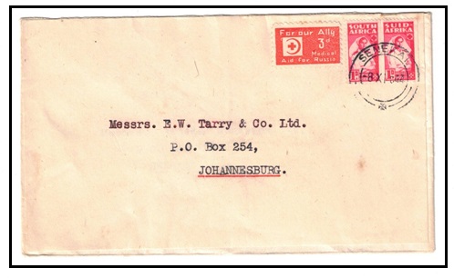 SOUTH AFRICA - 1942 1d (x2) 