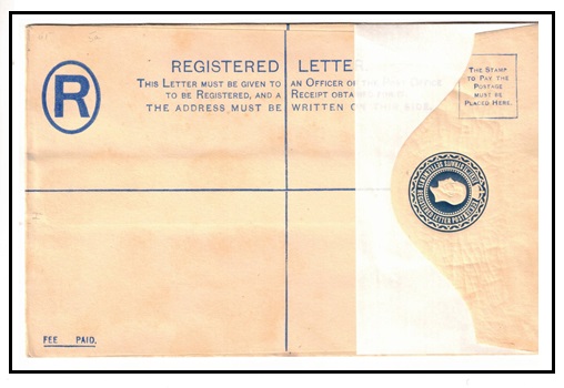 MALAYA - 1922 12c dark blue RPSE (size H) unused.  H&G 5a.