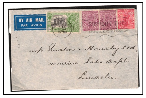 BURMA - 1935 cover to UK cancelled 