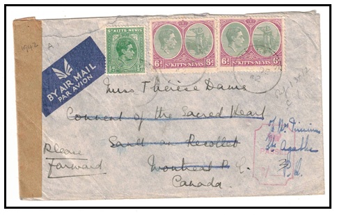 ST.KITTS - 1942 