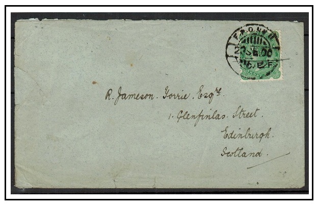 INDIA - 1900 2a6p green 