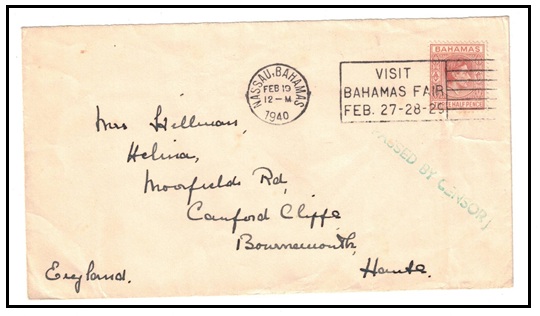 BAHAMAS - 1940 1 1/2d rate 