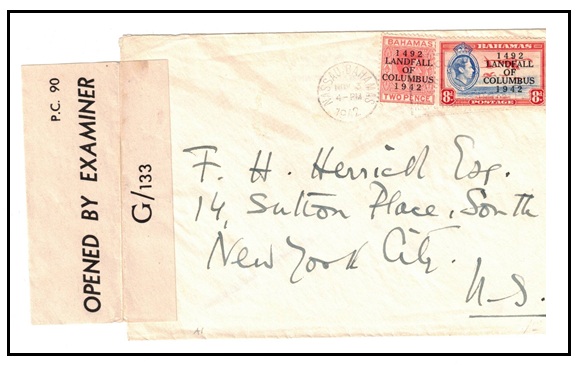 BAHAMAS - 1942 10d rate 