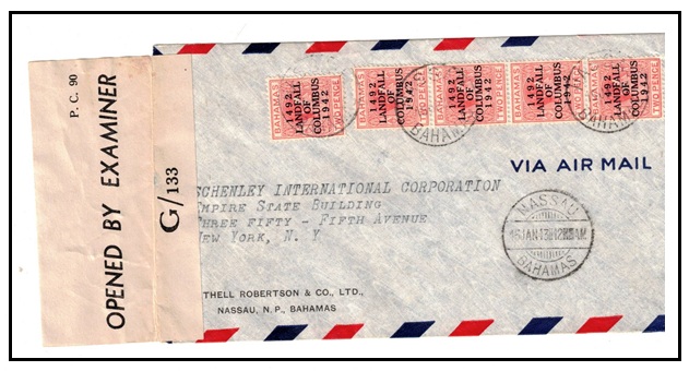 BAHAMAS - 1943 10d rate 