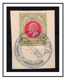 SWAZILAND - 1932 use of Natal 2d on piece cancelled KUBUTA.