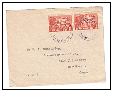 NEW GUINEA - 1930 3d rate cover to USA used at BUKA PASSAGE.