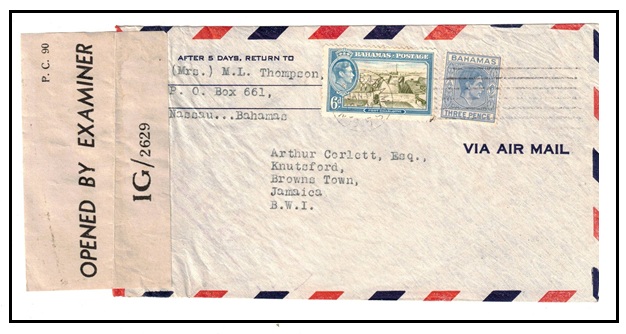 BAHAMAS - 1945 9d rate  