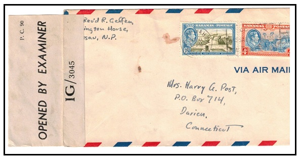 BAHAMAS - 1944 10d rate 