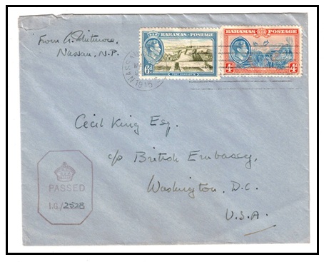 BAHAMAS - 1945 10d rate 
