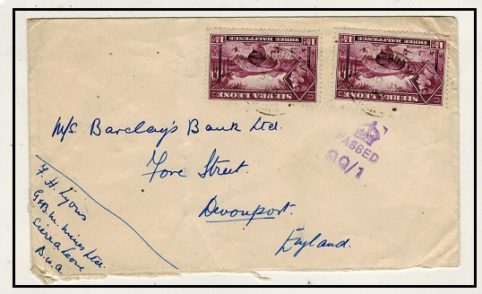 SIERRA LEONE - 1942 3d rate 