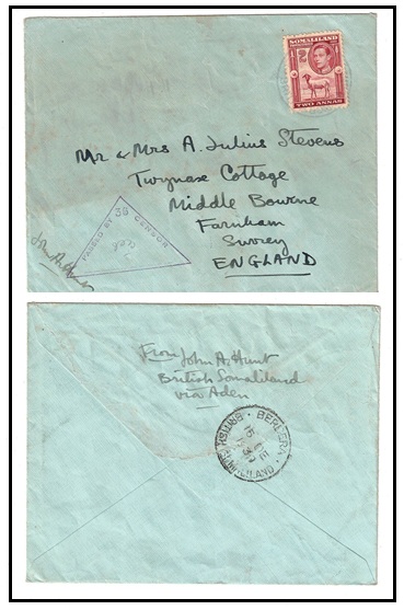 SOMALILAND - 1939 2a rate 