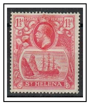 ST.HELENA - 1923 1 1/2d rose red fine mint with 