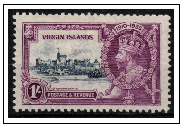 BRITISH VIRGIN ISLANDS - 1935 1/- 