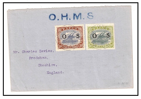PAPUA - 1934 1/2d + 1 1/2d 