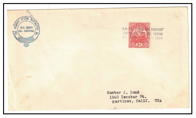 BERMUDA - 1930 (circa) 1d rate 