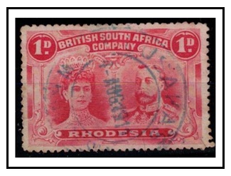 RHODESIA - 1910-13 1d 