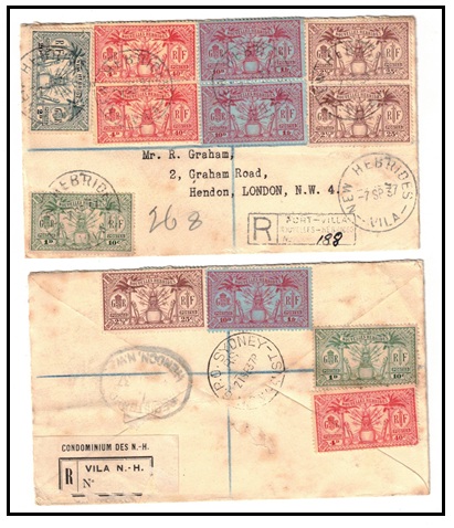 NEW HEBRIDES - 1937 registered