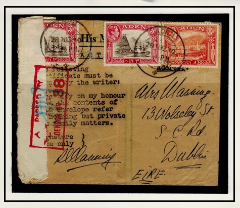 SOMALILAND - 1940 use of rare 