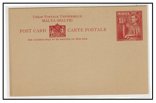 MALYA - 1939 1 1/2d dark red PSC unused.  H&G 17.