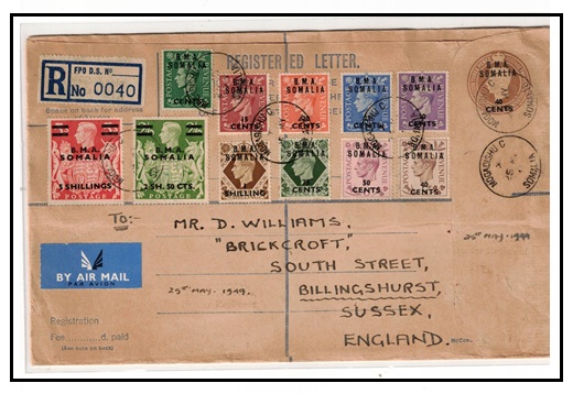 B.O.F.I.C. - 1948 40c on 5 1/2d brown 