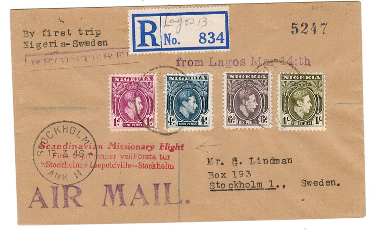 NIGERIA - 1946 registered 