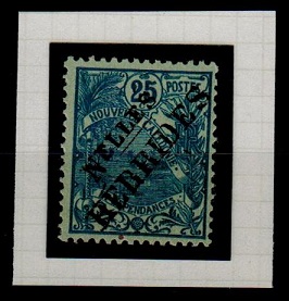 NEW HEBRIDES - 1905 25c NELLES/HEBRIDES overprinted ESSAY.
