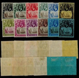 ASCENSION - 1924-33 set mint.  SG 10-20.