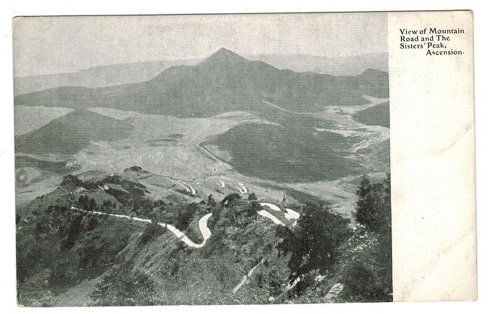 ASCENSION - 1902 (circa) unused postcard depicting VIEW OF MOUNTAIN ROAD.
