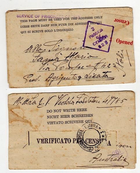 AUSTRALIA - 1942 censored
