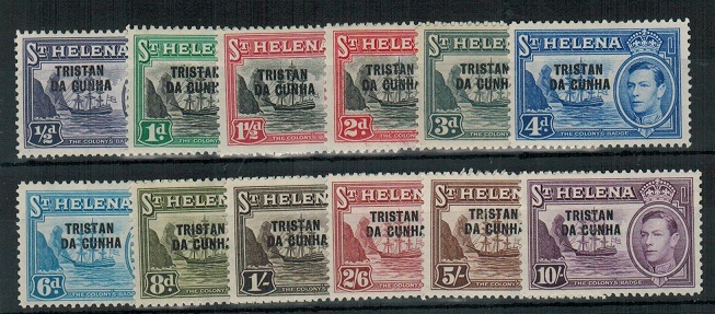 TRISTAN DA CUNHA - 1952 series in fine mint condition.  SG 1-12.