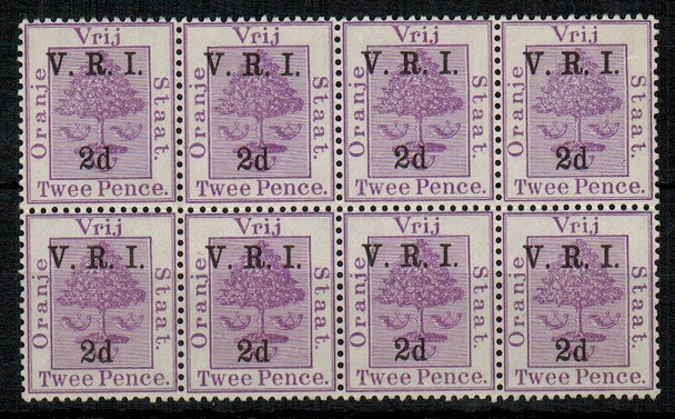 ORANGE FREE STATE - 1900 2d on 2d bright violet 