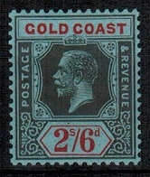 GOLD COAST - 1924 2/6d black and red unmounted mint.  SG 97.