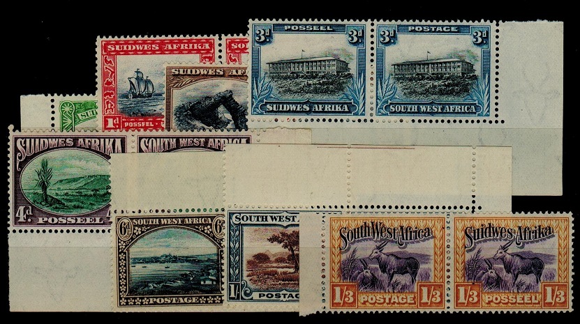 SOUTH WEST AFRICA - 1931 1/2d to 1/3d short 