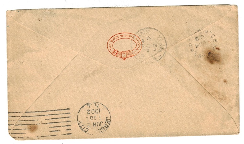 NEWFOUNDLAND - 1902 cover to USA used at HARBOR GRACE.