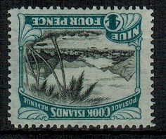 NIUE - 1932-36 4d unmounted mint with INVERTED WATERMARK. SG 66w.