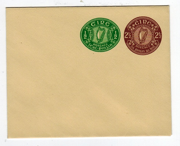 IRELAND - 1953 2 1/2d brown + 1/2d emerald COMBINATION PSE unused.  H&G 16.