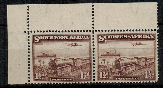 SOUTH WEST AFRICA - 1937 1 1/2d U/M pair. SG 96.