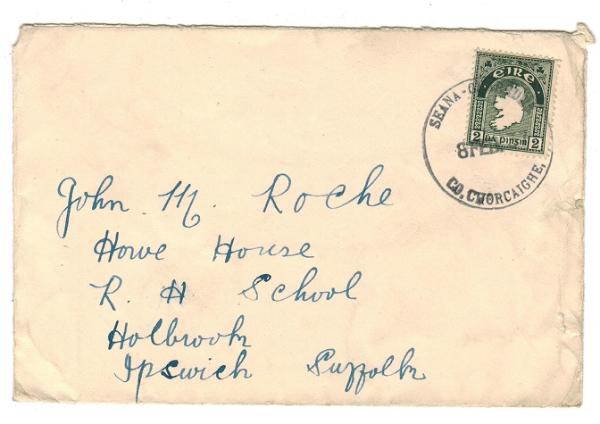 IRELAND - 1937 2d rate cover to UK used at SEANA GHARDNA.