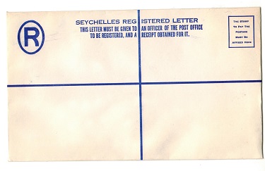 SEYCHELLES - 1960 (circa) dark blue un-denominated RPSE (220x120mm) unused.