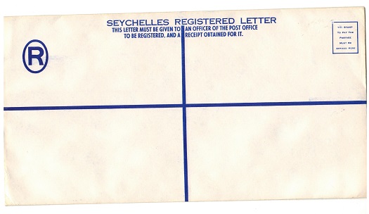 SEYCHELLES - 1960 (circa) dark blue un-denominated RPSE (291x152mm) unused.