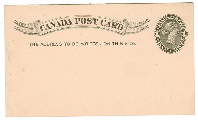 CANADA - 1893 1c black PSC unused.  H&G 12.