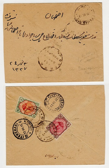 BUSHIRE - 1919 British censor DUNSTER FORCE cover.